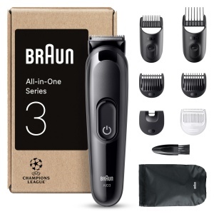 Braun All-in-One Series 3 AIO3545 Trimmer 8-in-1 Negru Rezistent la Apa