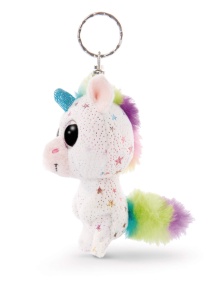 Breloc NICI Glubschis Einhorn Uberto 9cm Plus Alb cu Stele Stralucitoare - Img 3