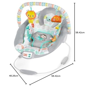 Bright Starts Babywippe Whimsical Wild Vibratii Muzica Jucarii Plus - Img 13