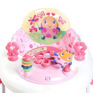 Bright Starts June Berry Premergator Roz cu Jucarii si Lumini Reglabil pe Inaltime - Img 5