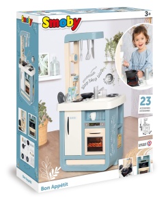 Bucatarie de jucarie Smoby Bon Appetit, cu accesorii, sunete realiste, pentru copii 3 ani - Img 7