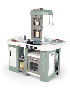 Bucatarie pentru copii Smoby Tefal Studio Bubble XL, 36 piese, cu functie Bubble