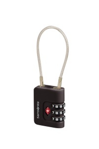 Cablaj de siguranta Samsonite TA Revolution, 3 cifre, negru