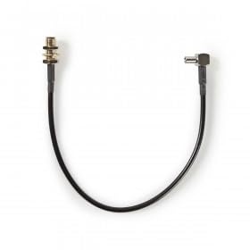 Cablu antena NEDIS SMA la TS9, 0.20 m, vergoldat, negru