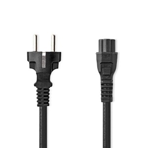 Cablu de alimentare NEDIS IEC-320-C5, 2m, negru, PVC