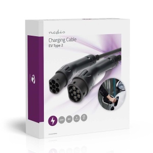 Cablu de incarcare pentru vehicule electrice Nedis Tip 2 - 32 A - 22000 W - 5 m - Negru - Img 8