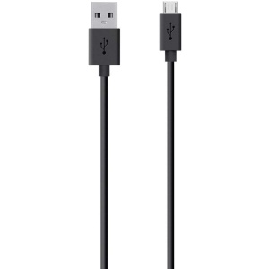 Cablu Micro-USB Belkin Mixit 2m, negru, incarcare si sincronizare rapida