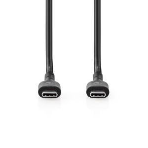Cablu USB 2.0 Nedis USB-C - 240 W, 480 Mbps, 2 m, Negru - Img 2