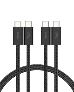 Cablu USB-C Belkin, 1.5m, 60W, flexibil, negru