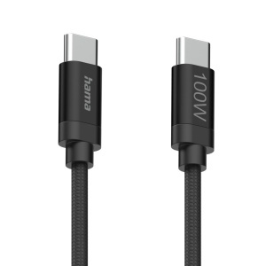 Cablu USB-C Hama 100W, 1.5m, incarcare rapida, negru - Img 3