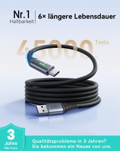 Cablu USB C INIU, 3.1A, 3 bucati (2m 2m 0.5m), Nylon, Rapid - Img 2