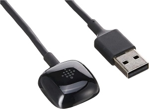 Cablul de incarcare Fitbit Versa 3 Sense, Negru, Material sintetic - Img 2