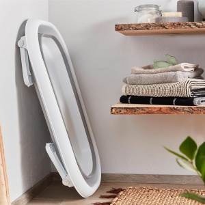 Cada pentru bebelusi Rotho Babydesign Faltabila 820x485x220mm Gri - Img 3