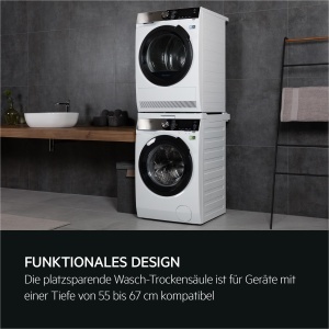 Cadru de legatura AEG pentru spalator si uscator, 60cm, suport 15kg, fara gauri - Img 2