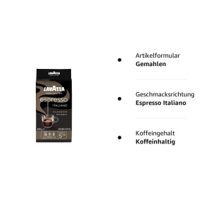 Cafea macinata Lavazza Espresso Italiano Classico, 250 g, 100 Arabica, Intensitate 5 - Img 4