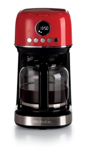 Cafetiera Ariete Moderna 1318, Cafea autentica, Filtru pentru 1 sau 2 cani, Maxi cappuccino, Oprire automata, Rasnita de cafea cu capacitate de 250 g, Rosu - Img 2