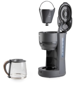 Cafetiera DOMO DO754K 125L 10 Cesti Design Modern cu Finisaj Lemn - Img 5