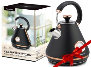 Cafetiera electrica Berdsen BD-701, 1.7L, 2200W, Negru - Img 2