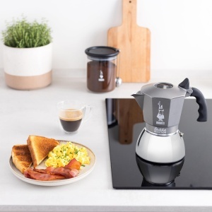 Cafetiera espresso Bialetti Brikka Induction 4 cesti argintiu compatibila cu plite inductie - Img 5