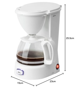 Cafetiera Jata JECA1752, 2-8 cesti, 750 ml, 650 W, alb - Img 7