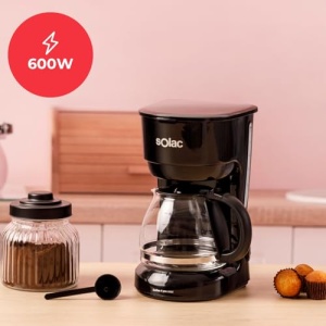 Cafetiera Solac Coffee 4 You Mini, 0.75 L, 600 W, Filtru Permanent, Negru - Img 2