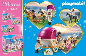 Cai cu trasura PLAYMOBIL Princess 70449, 60 piese, pentru copii de la 4 ani - Img 5