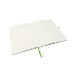 Caiet cu coperta tare Leitz Complete A4, 160 pagini, alb, hartie FSC - Img 2