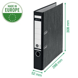 Caiet cu inele Leitz 3 bucati, A4, 52 mm, negru, model 310315095 - Img 6