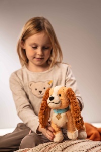 Caine de plus Steiff Susi 24cm multicolor, prieten de joaca pentru copii - Img 4