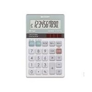 Calculator solar SHARP EL-W211G, 10 cifre, design elegant, gri - Img 3
