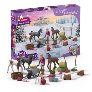Calendar de Advent Schleich Horse Club cu 3 Fohlen, pentru copii de la 5 ani