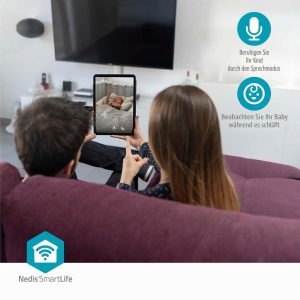 Camera de supraveghere Nedis SmartLife - Wi-Fi, 3MP Full HD, 110 unghi - Img 5