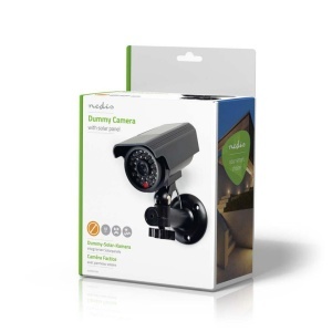 Camera de supraveghere simulata Nedis Bullet IP44, alimentare solara, neagra - Img 4