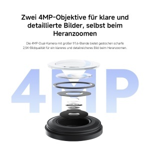 Camera de supraveghere XIAOMI CW500 Dual, 2.5K Ultra-HD, Wi-Fi 6 - Img 3