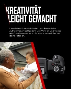 Camera Digitala Canon EOS R100, 24.1 MP, Obiectiv RF-S 18-45mm, Negru - Img 9