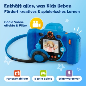 Camera digitala pentru copii VTech KidiZoom Duo FX, 5 MP, 2.4 inch, rezistenta - Img 5