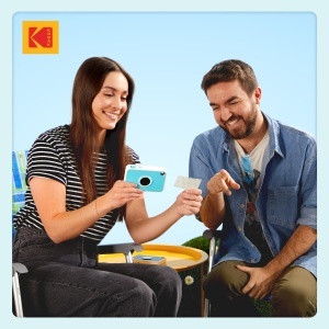 Camera foto instant Kodak Printomatic 10MP Tehnologie ZINK Albastra - Img 9