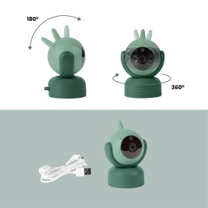 Camera suplimentara Babymoov YOO Twist - 360 - 8 melodii de leagan - senzor de temperatura - Img 4