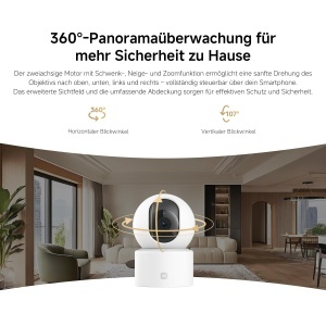 Camera supraveghere interior Xiaomi C201 1080p HD 360deg detectie persoane si animale vedere nocturna color - Img 10
