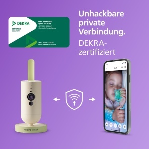 Camera video pentru bebelusi Philips Avent SCD64326, HD, cu noapte si comunicare bidirectionala - Img 9