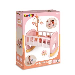 Camin pentru papusi Smoby Baby Nurse cu mobile, pentru papusi de max. 42 cm, din material reciclat - Img 4