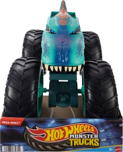 Camion de jucarie Hot Wheels Colossal Mega-Wrex, roti mari, detalii luminoase - Img 6