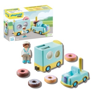 Camion de jucarie PLAYMOBIL 1.2.3 71325 cu functie de sortare si stivuire, pentru copii de la 12 luni - Img 2