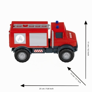 Camion de pompieri Mercedes-Benz Unimog 124 cu piese mobile pentru copii - Img 5