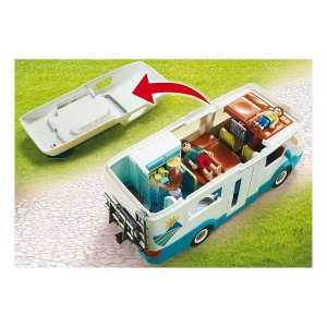 Camioneta de familie PLAYMOBIL 70088 cu accesorii de camping, 135 piese - Img 2