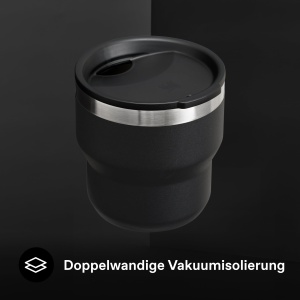 Cana din inox STANLEY 1913 Stay-Hot 0.29L - Vakuum, neagra, spalat in masina - Img 5