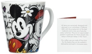 Cana Egan Mickey-Minnie, Portelan, 10 cm, Diverse Designuri - Img 4
