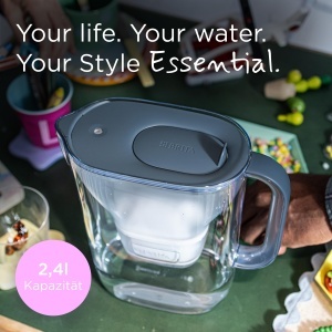 Cana filtranta apa BRITA Style Essential, 1.4 litri, culoare steinblau - Img 2