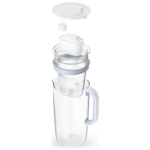 Cana filtranta Brita 1050452, 2,5 l, AlbastruAlb, Ergonomica - Img 2