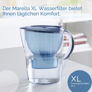 Cana filtranta Brita Marella XL, 3.5 l, Polypropylen, Albastra - Img 4